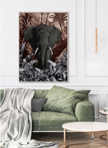 Elephant Tusk Framed Canvas
