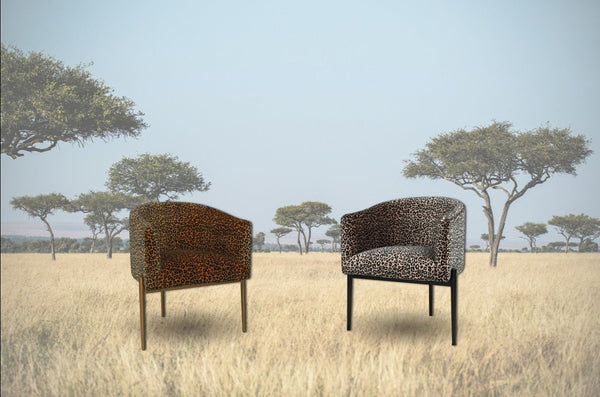 Gold Leopard Chair