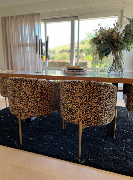 Gold Leopard Chair